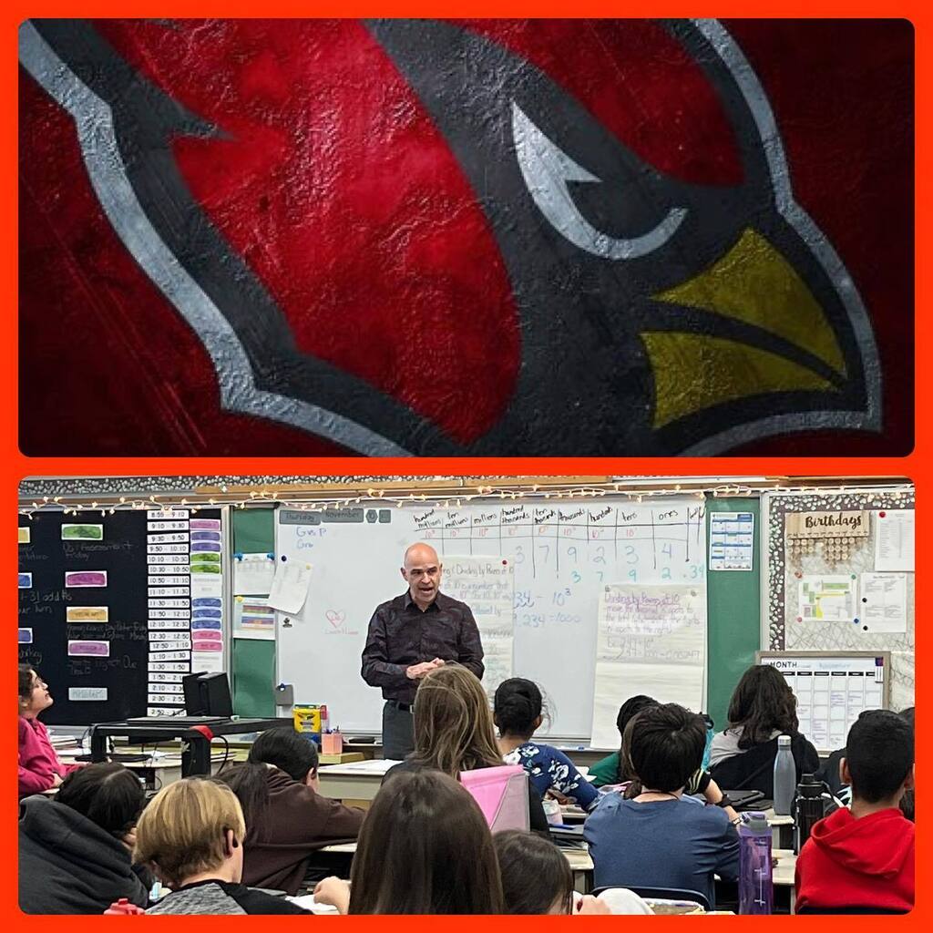 Thank you to Mr. LaBute, principal of F.J. Brennan Catholic school, who came in to talk to the Grade 8 students today about the Cardinal experience. instagr.am/p/CkzGfOOM6_z/