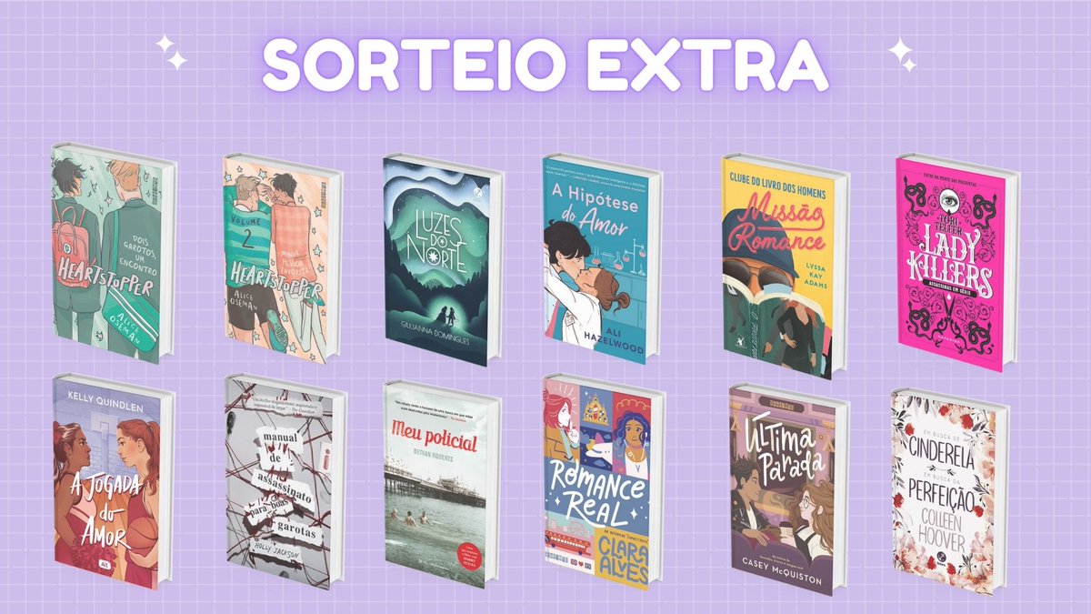 moliterarios's tweet photo. 💜 Sorteio Extra 💜

📚 O sorteado escolherá entre um dos livros do banner:

🟣 Seguir @moliterarios
🟣 RT e FAV no TWEET FIXADO (atual)
🟣 RT neste TWEET 
🟣 Comente o livro desejado

🟪 Resultado: 14/11 https://t.co/XPyE4ILoRT