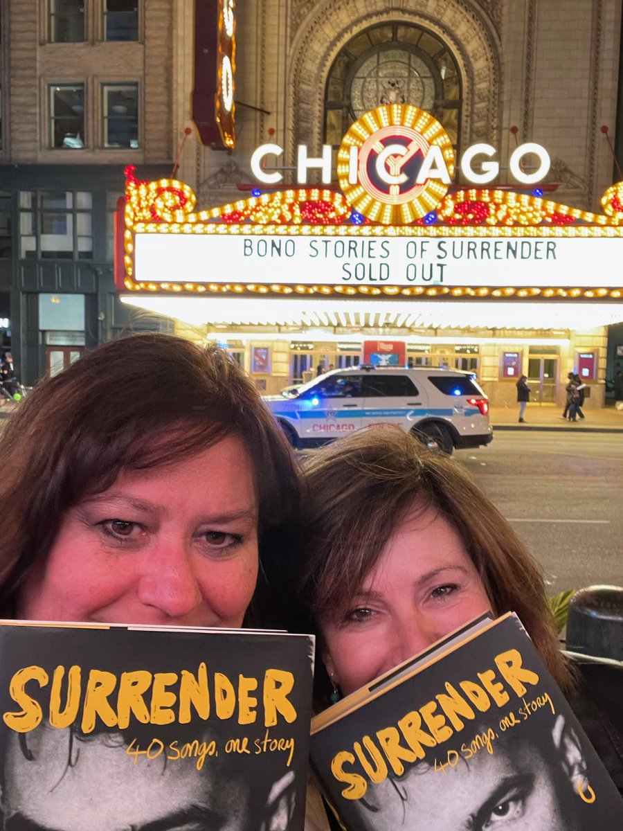tschieff's tweet image. Beyond amazing evening for this intimate experience to hear Bono not as a rock star but as the amazing talented storyteller he is. His stories and songs mixed with my U2 memories had me laughing, crying and feeling much love for this gift to the world. @U2 #Bono #Surrender