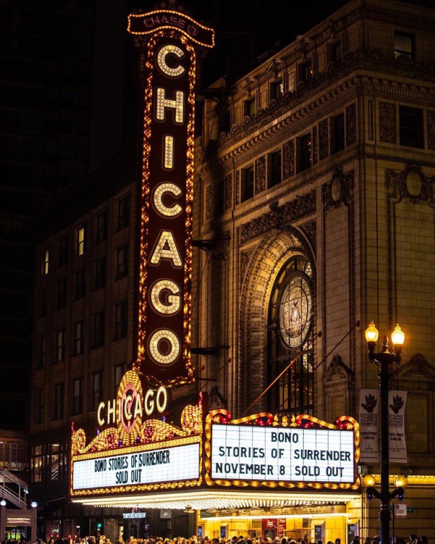 tschieff's tweet image. Beyond amazing evening for this intimate experience to hear Bono not as a rock star but as the amazing talented storyteller he is. His stories and songs mixed with my U2 memories had me laughing, crying and feeling much love for this gift to the world. @U2 #Bono #Surrender