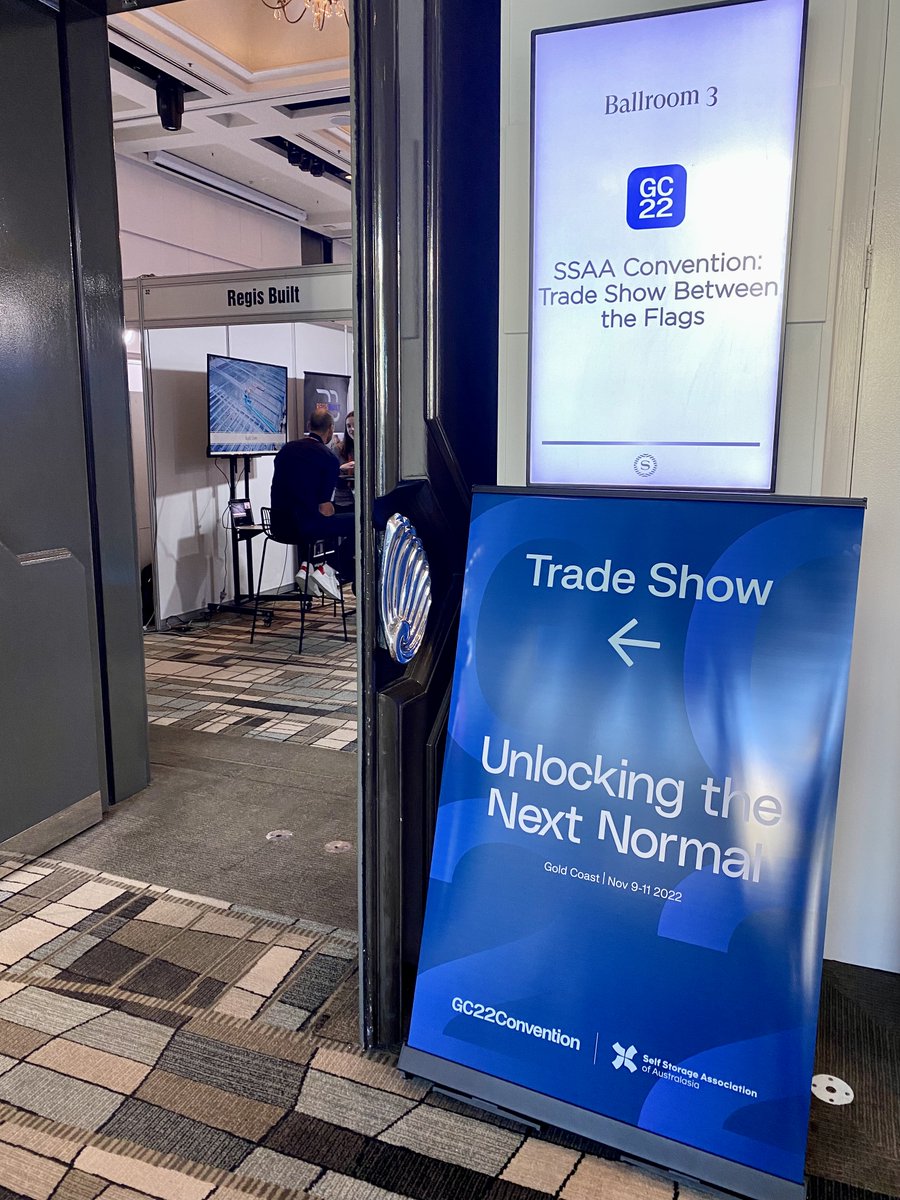 Marketing_SSAA's tweet photo. Great to see so many members in the self storage industry engaging with each other over drinks at last night's Trade Show Between The flags. 🍻 #SSAAGC22 #selfstorage #tradeshow https://t.co/rkDTQZJao2