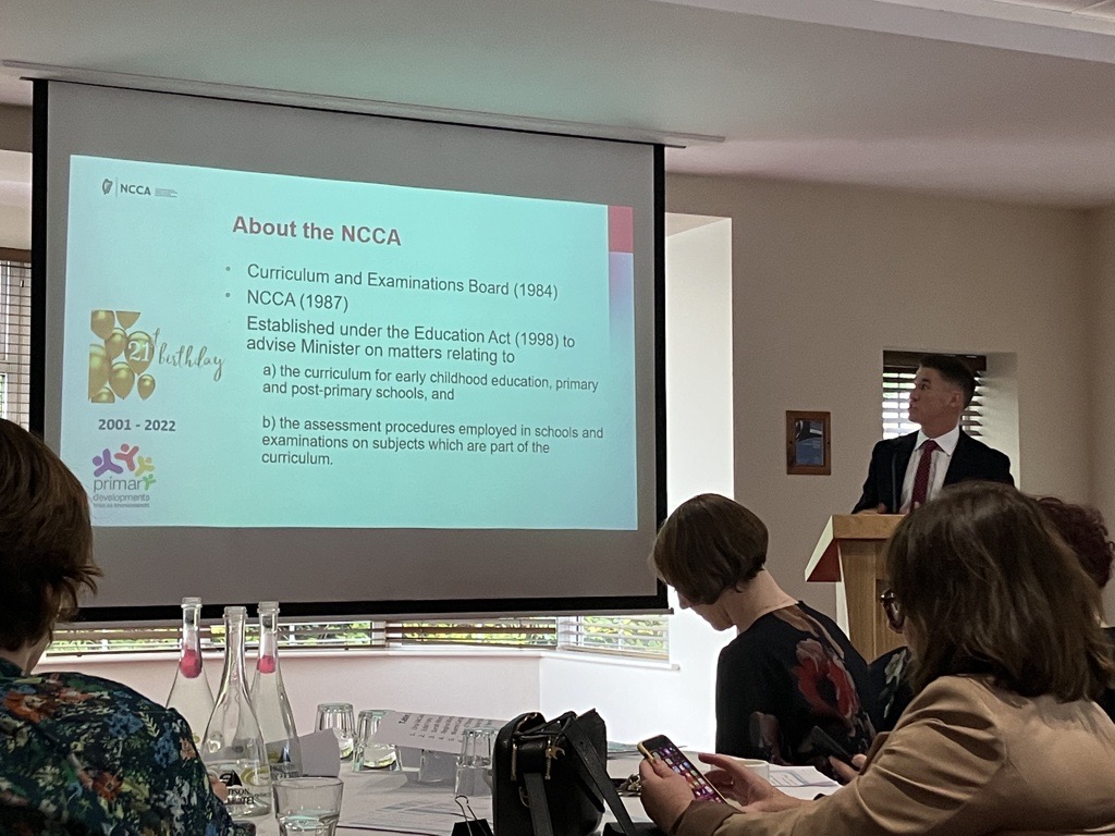 Delighted to be present and have the opportunity to join colleagues from the education sector to work on the development of the new primary curriculum #edchatie