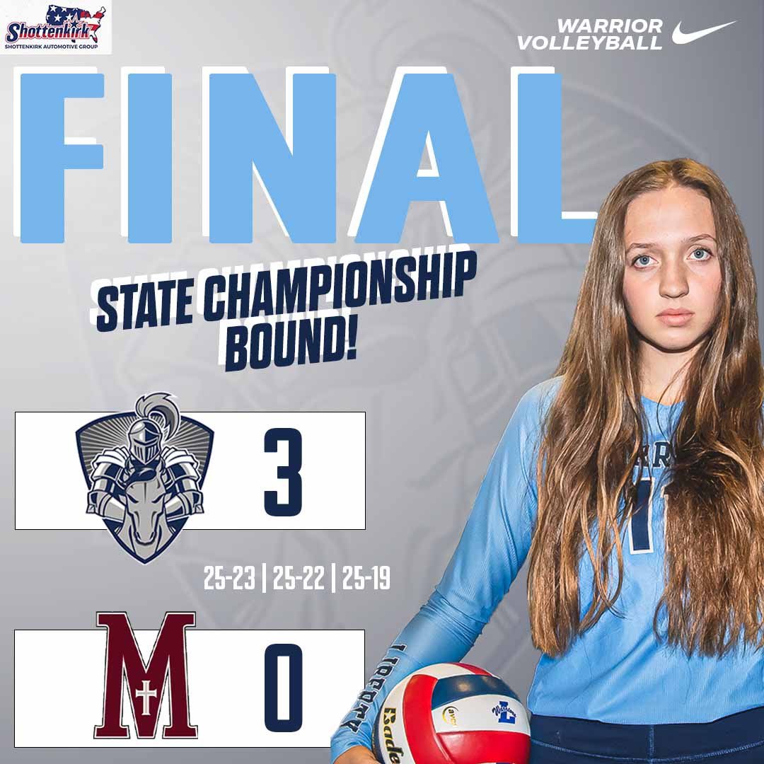 State championships here we come!! 🏐🎉 Great job ladies!
#FORHIM