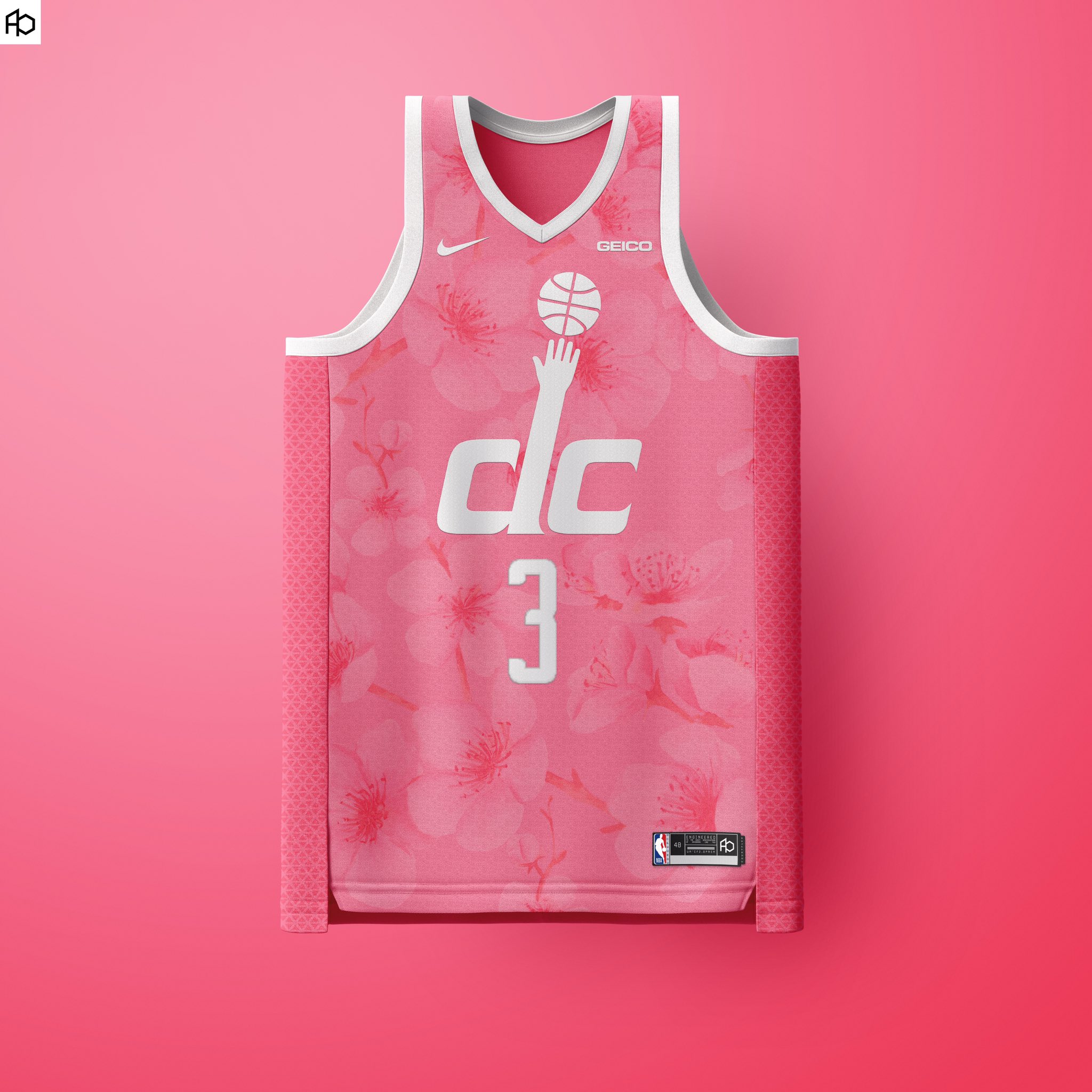 NBA 2K22 Washington Wizards 21-22 Jersey Pack (With Cherry Blossom