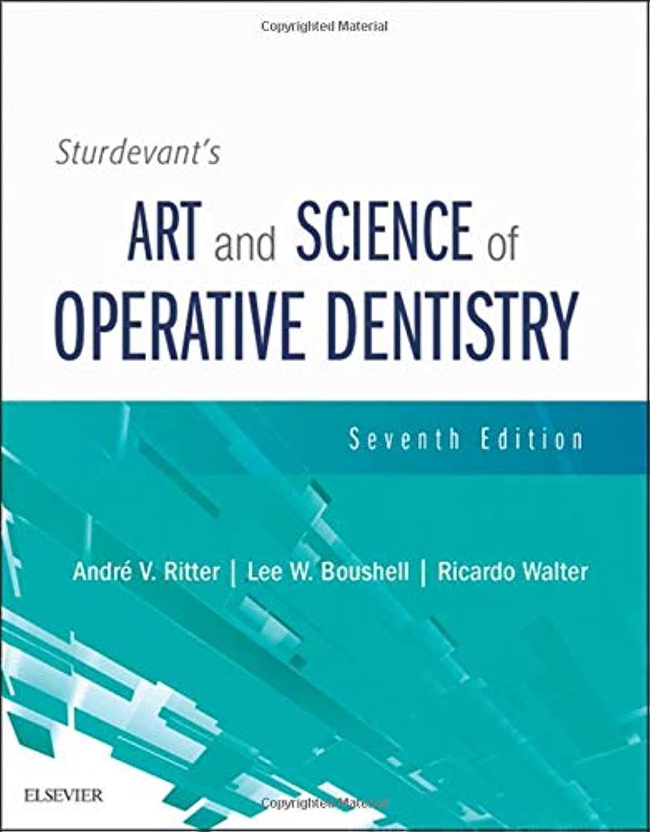 OviDentalGo's tweet image. BOOK 2018 amzn.to/3UHSfPD
► Sturdevant's Art and Science of Operative Dentistry
* Andre V. Ritter DDS MS MBA PhD
* Mosby

#OperativeDentistry #DentalBooks #Ovidental
