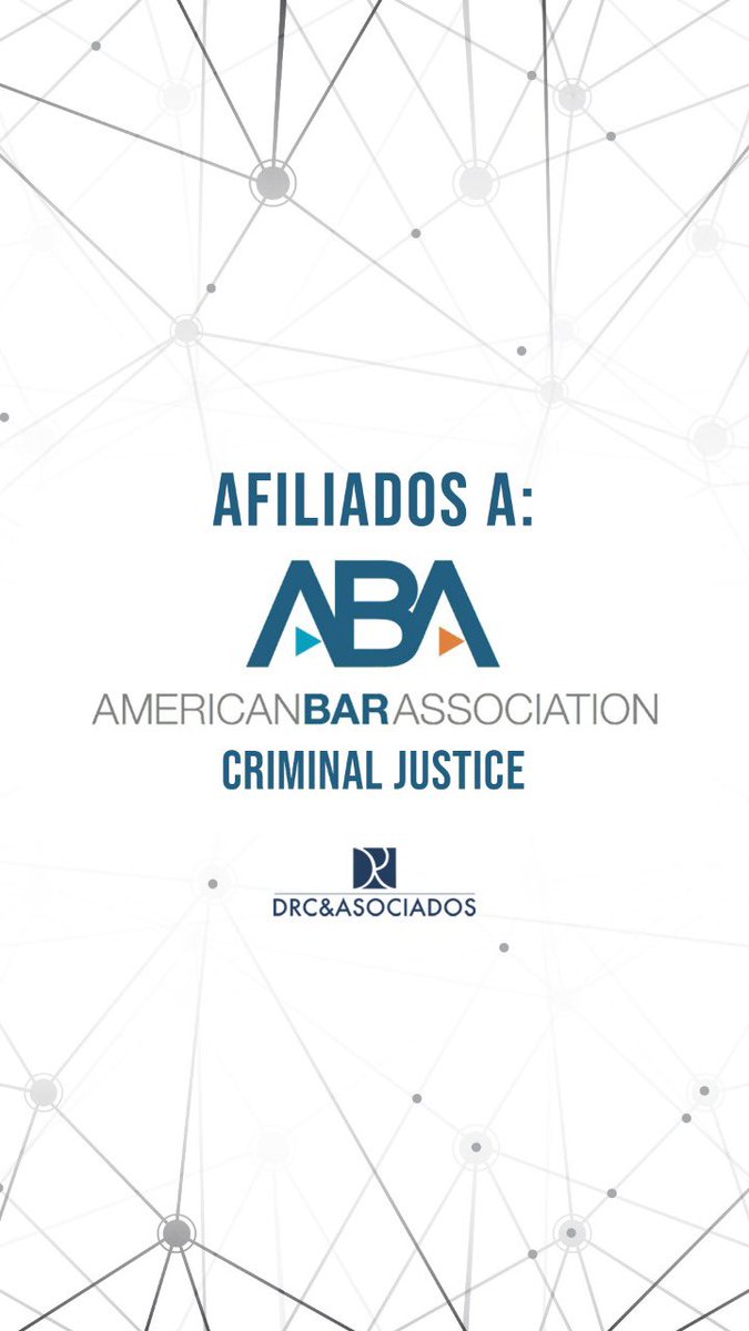 DRCASOCIADOS's tweet image. DRC &amp;amp; Asociados, afiliado al American Bar Association

Nos sentimos muy orgullosos de formar parte del American Bar Association, o traducido al español como el Colegio de Abogados de Estados Unidos.

#DRCAsociados #Abogado #Derecho #firmadeabogados #aba #usa #eeuu🇺🇸