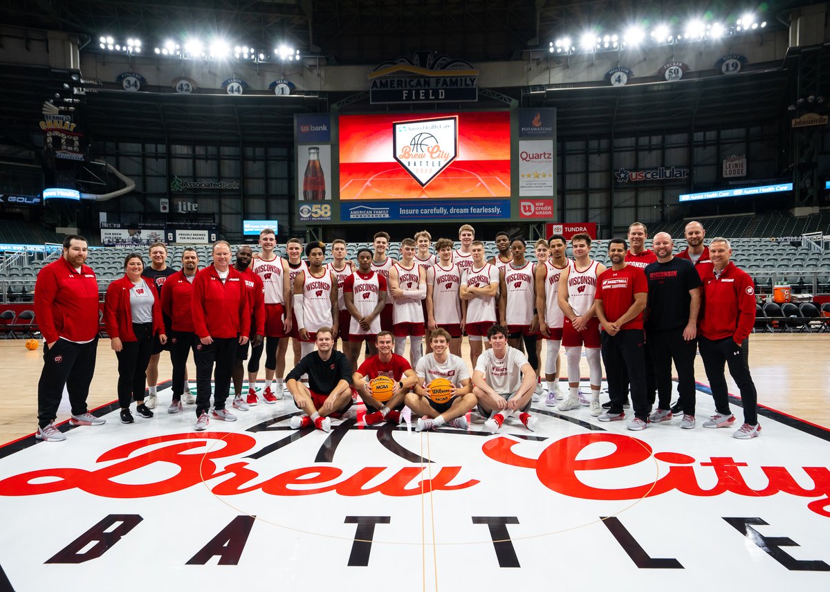 BadgerMBB's tweet photo. Greg Gard: “Think about what these guys get to experience this year. France, playing at the home of the Brewers, then going to the Bahamas in two weeks...

"That’s as good as it gets in college basketball." #OnWisconsin https://t.co/ZF9wGQ5jVn