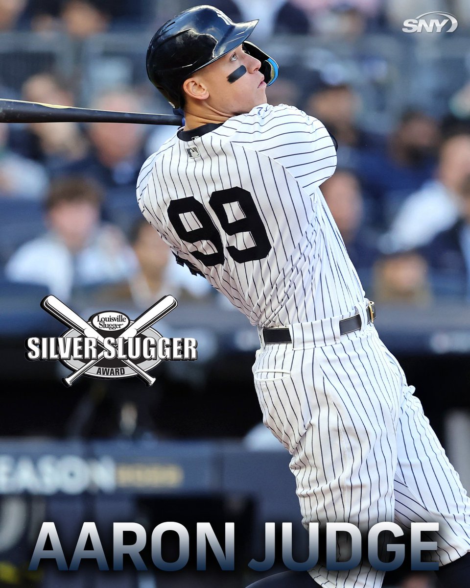 Aaron Judge has won his third Silver Slugger award 💪