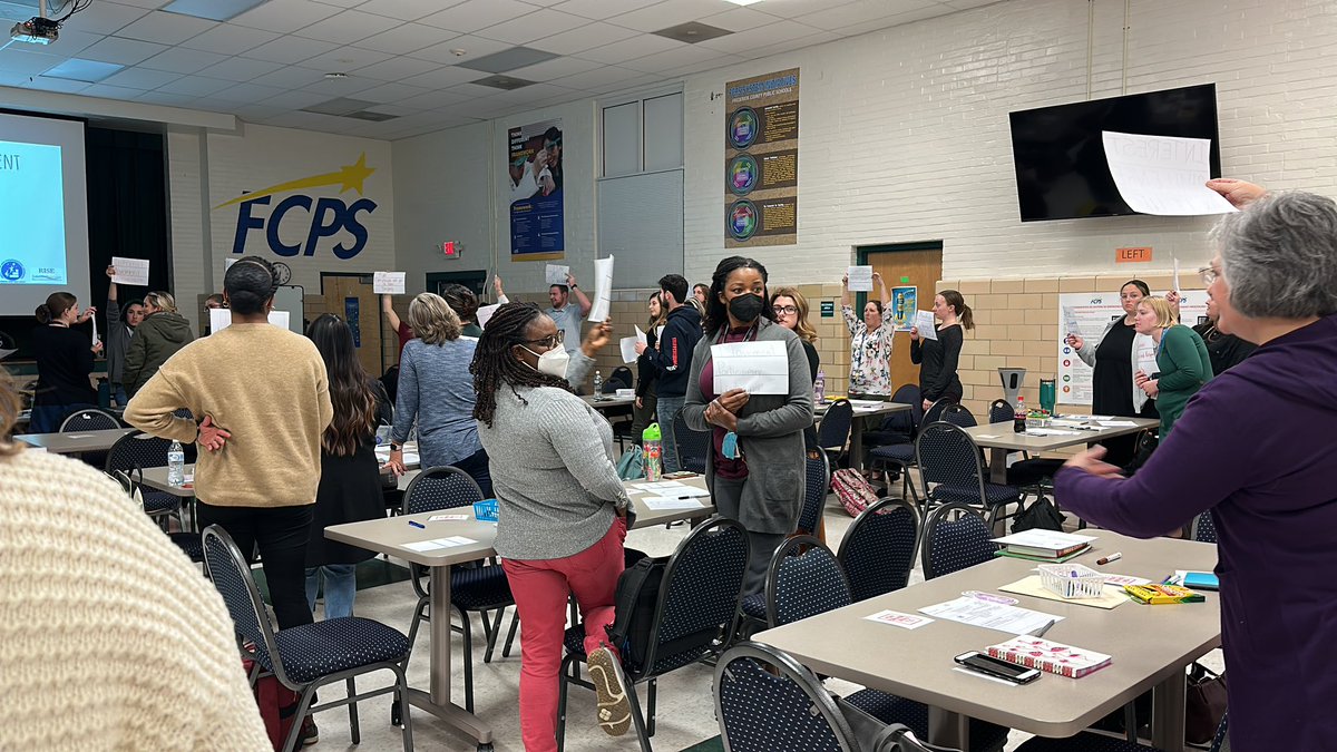 FCPSPLcoord's tweet photo. RISE and Thrive new hires are experiencing and discussing the importance of engagement in learning. #RiseInduction #activelearning https://t.co/woB83pjhUz