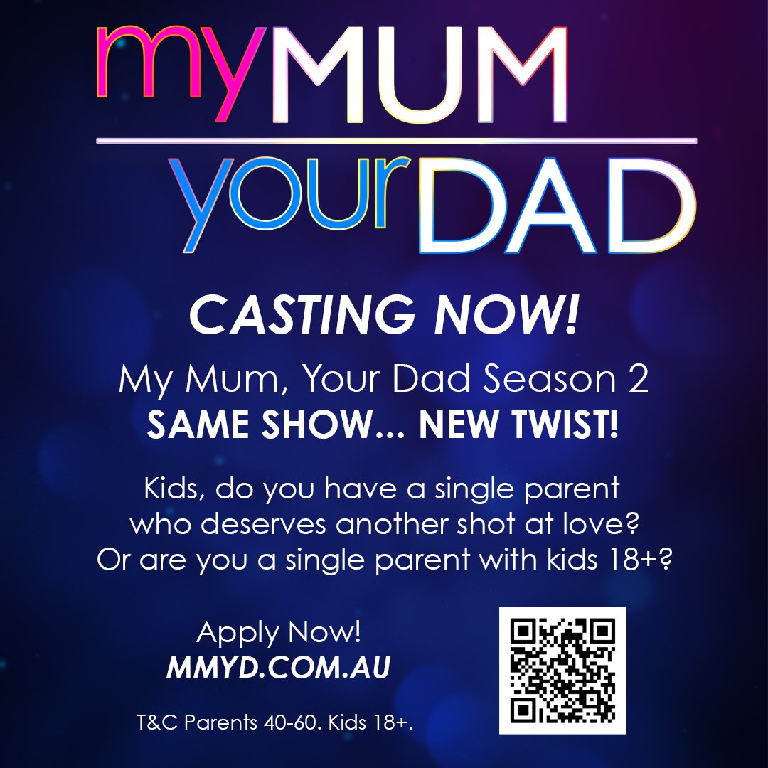 Kids, nominate your single parents for season 2 of My Mum, Your Dad!

Or are you a single parent ready to find love again? 💖

Apply now mmyd.com.au
