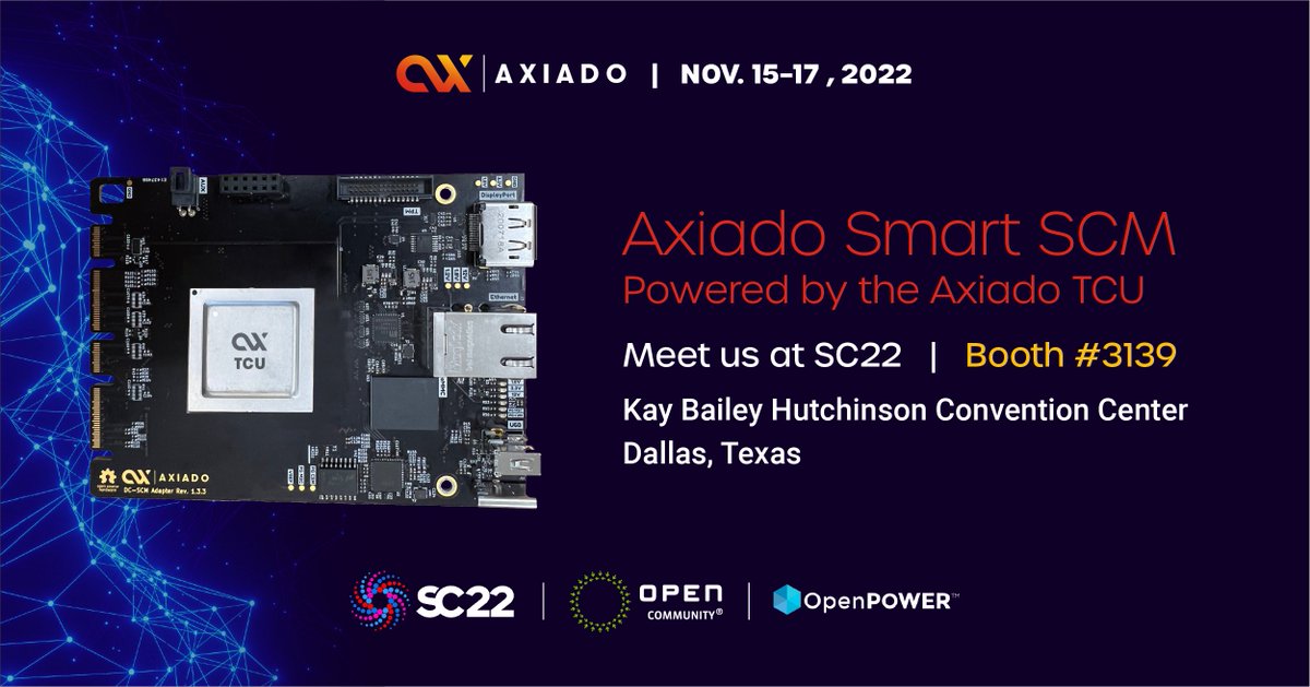 If you're in Dallas next week, come and see us at #SC22. We'll be demoing our datacenter-ready secure control module (DC-SCM) #SmartSCM solution in the great company of <a href="/OpenPOWERorg/">OpenPOWER Foundation</a>, <a href="/OpenComputePrj/">Open Compute Project</a>, and other community members.

#HWsecurity #AIsecurity #TCU #datacenters