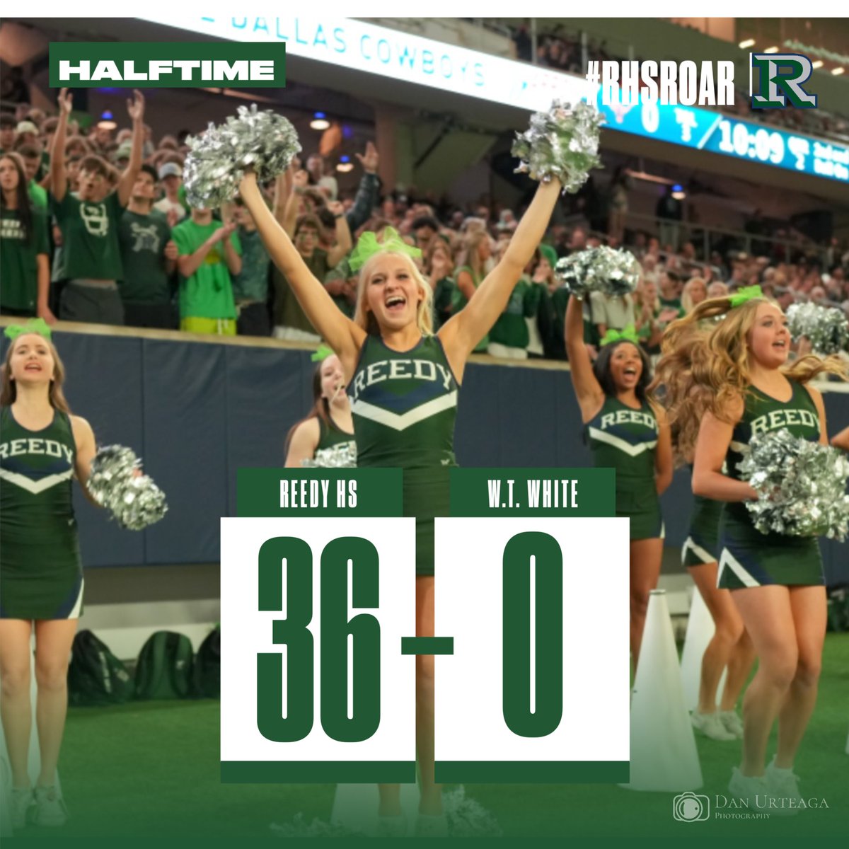 Reedy takes lead into locker room

@ReedyHSCheer
@studentsectRHS
@ReedyLions
@RHS_FBRecruits
@Friscoisdsports
@FriscoFB

#rhsroar #reedyhighschool #TakePrideInThePRIDE #reedyhs #reedycheer #reedylions #OnePrideManyDreams #FriscoFB #FriscoFootball

#txhsfb
#dctf