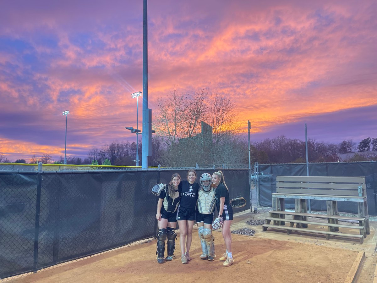 An evening bullpen practice under an amazing sunset. Wings Up!!!!