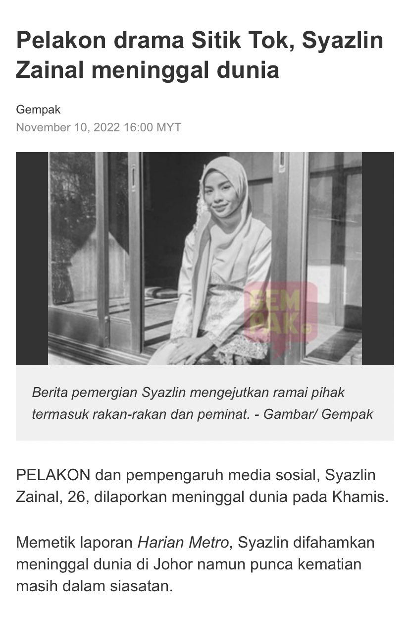 Sehca_ 🌻 on Twitter: "@Ikashafarey_ @syazlinzainal Inna lillahi wa inna ...
