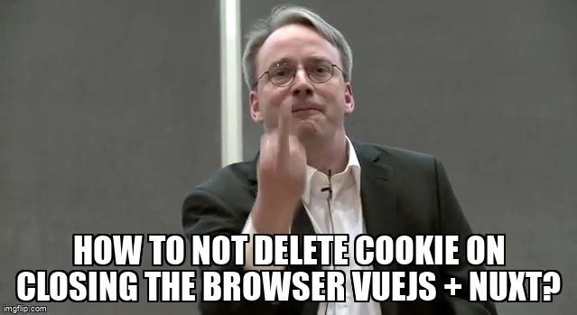 overflow_meme's tweet image. How to not delete cookie on closing the browser vuejs + nuxt? stackoverflow.com/questions/7429… #vuejs2 #nuxtauth #nuxtjs