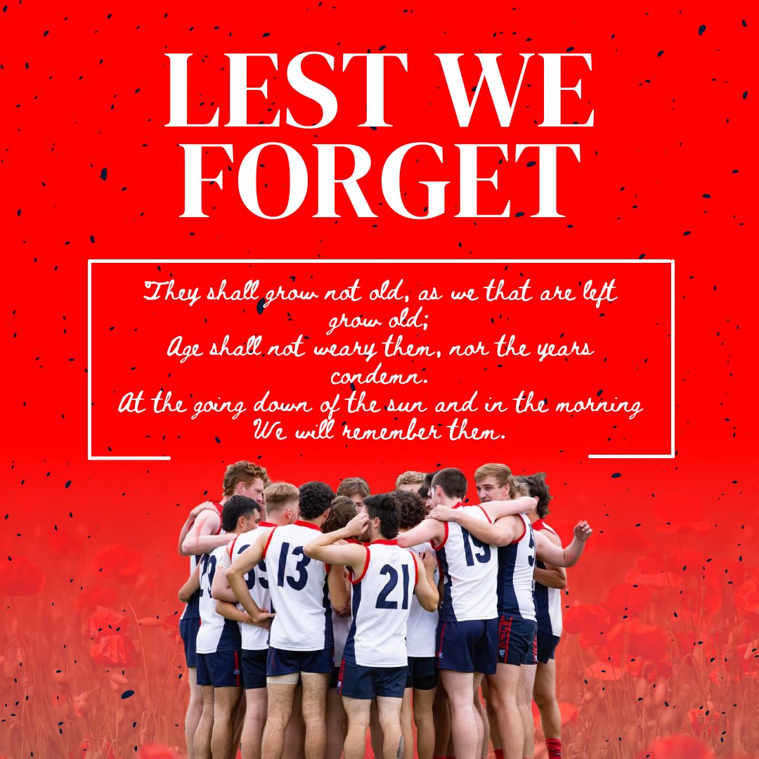 They shall grow not old, as we that are left grow old;
Age shall not weary them, nor the years condemn.
At the going down of the sun and in the morning
We will remember them.
Lest We Forget.