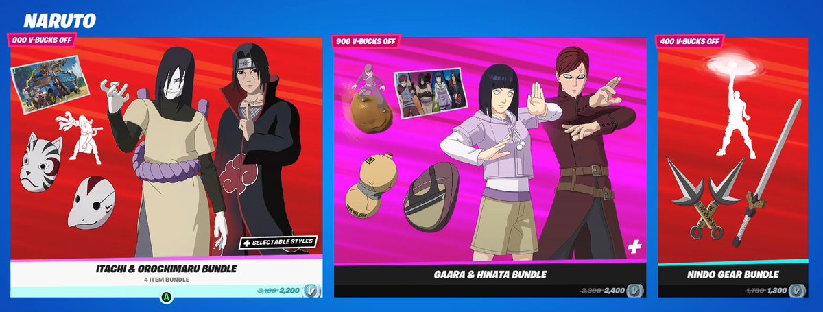 Naruto and more characters have returned to the #Fortnite Item Shop!

Consider using code "Guille-GAG" if you're buying them! #EpicPartner ❤️