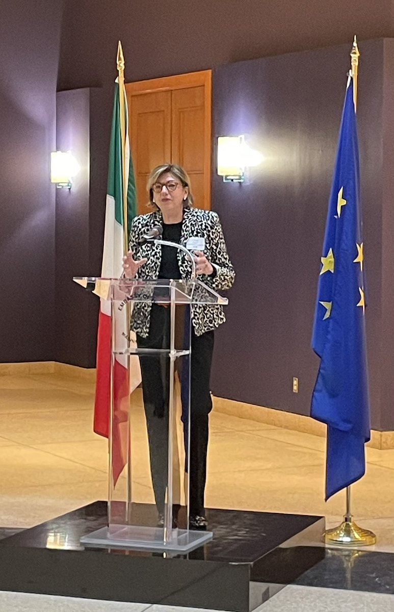 ItalyinUS's tweet photo. Great to host @fondazioneAVSI’s 50th anniversary celebration in the United States. An occasion to highlight #Italy’s long-standing commitment to development cooperation &amp; 🇮🇹🇺🇸 joint work. #AVSI50 #promisewerenew #beyonddevelopment https://t.co/gF2gMLXFGo