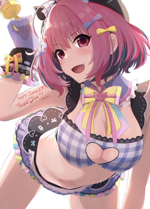 これ、フォロワー2000人突破した時のイラストなんだけど、
皮膚にコメント描くの好きで…わかる?w
できればシリーズ化したいんよね…

だから3000人飛ばしたくない…!遅くなっても描く! 