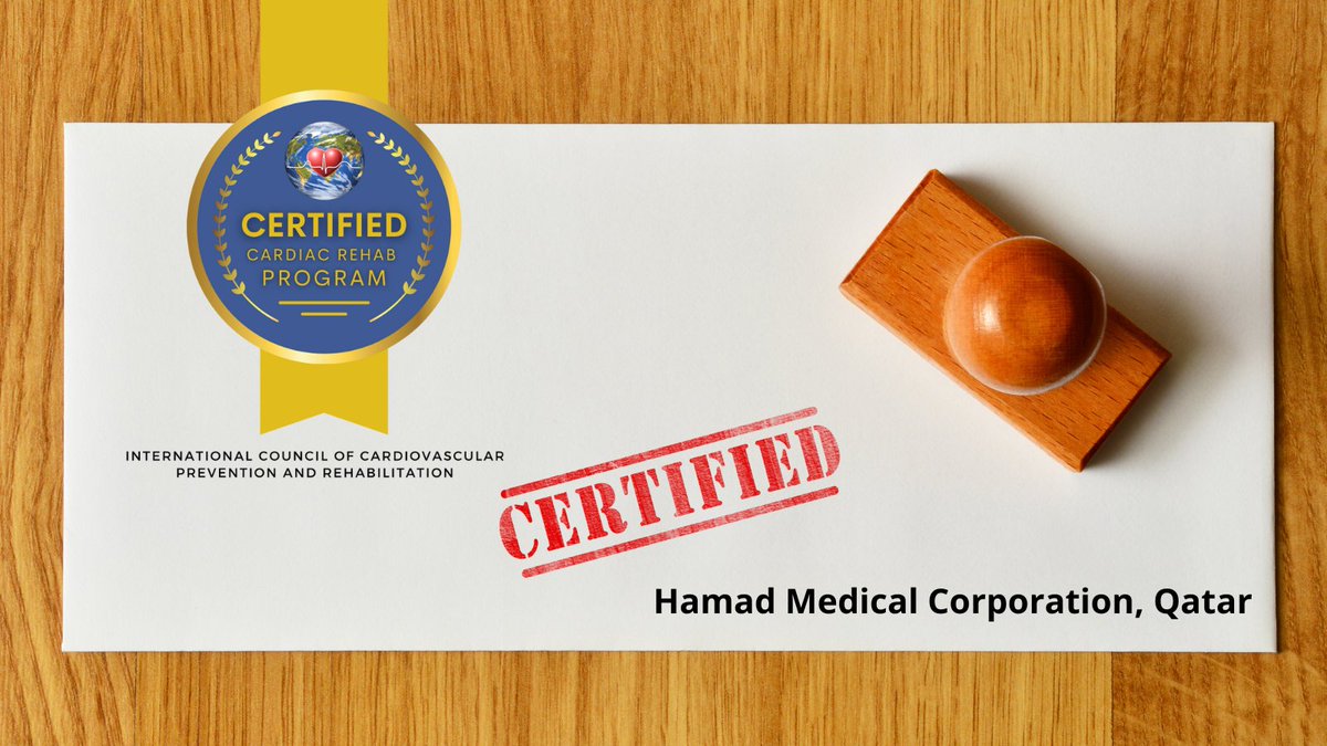 Please join us in congratulating Hamad Medical Corporation’s #cardiacrehab program team from Qatar on their recent certification by <a href="/ICCPR_GlobalCR/">ICCPR</a>. They measure up!