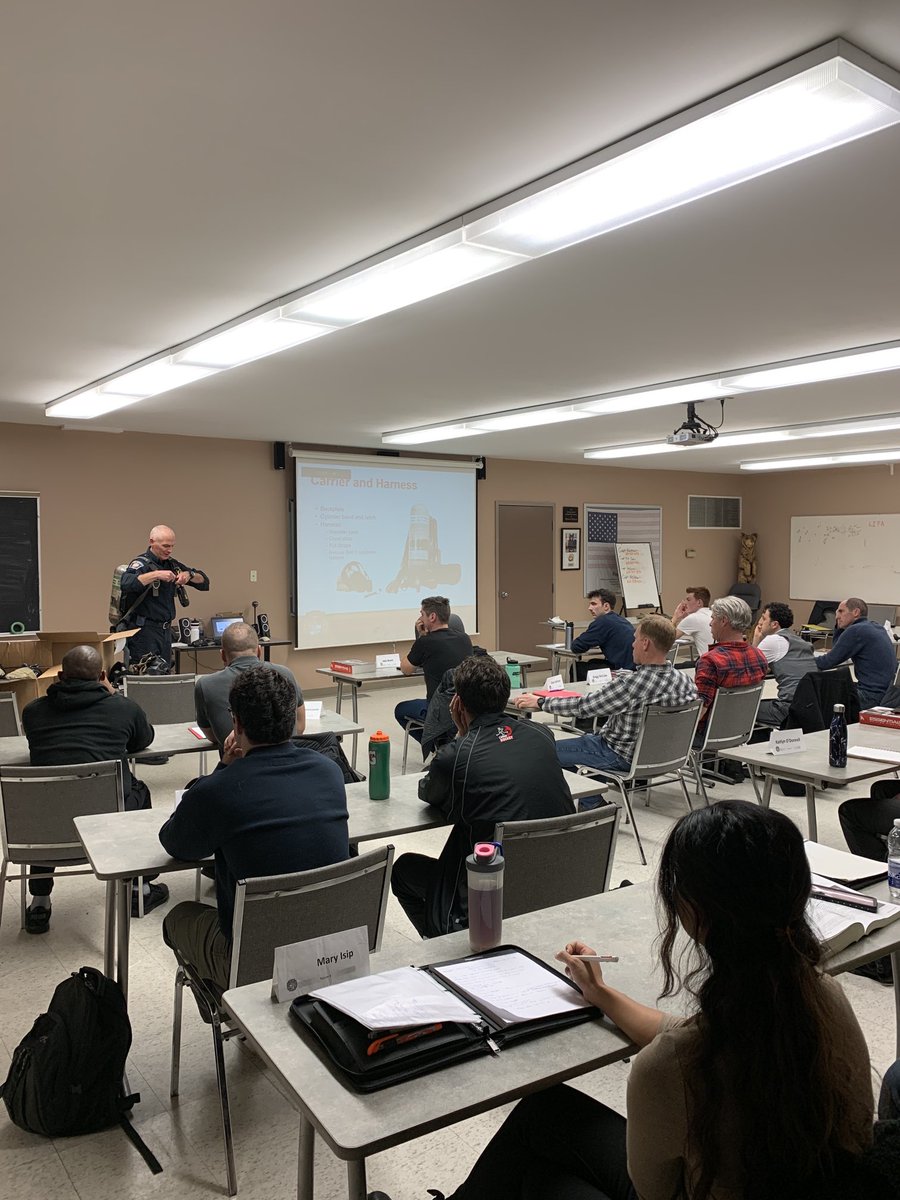 District 6&amp;8 recruit class starting their SCBA training, practicals are next. Now it gets real!!!