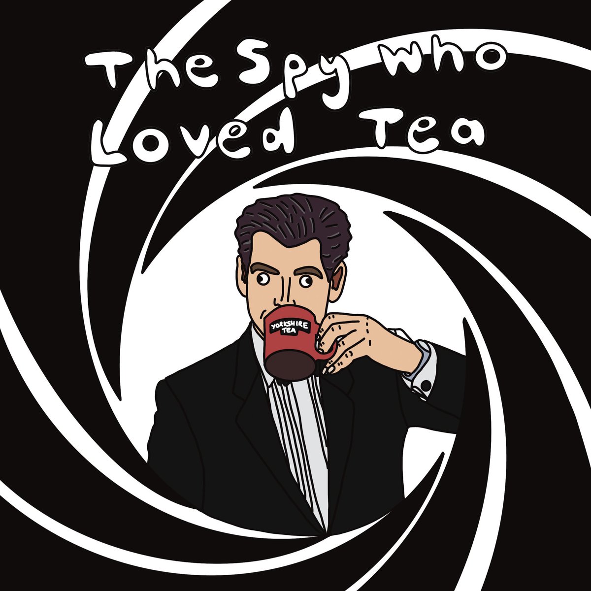 stuffdrawnbad's tweet image. Watching I’m a celeb, wondering what to draw today and dec comes out with a terrible pun. So hear it is! @antanddec @imacelebrity 
.
#jamesbond #thespywholovedme #thespywholovedtea #illustration #badart #doodles #cartoon #imaceleb #smalletsyshop #dailyart #digitalart #dailydoodle