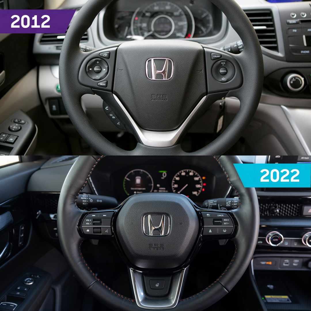 What a glow-up for this week's #ThenAndNow! The @Honda CR-V has seen a myriad of changes in the last decade. Which model do you prefer?