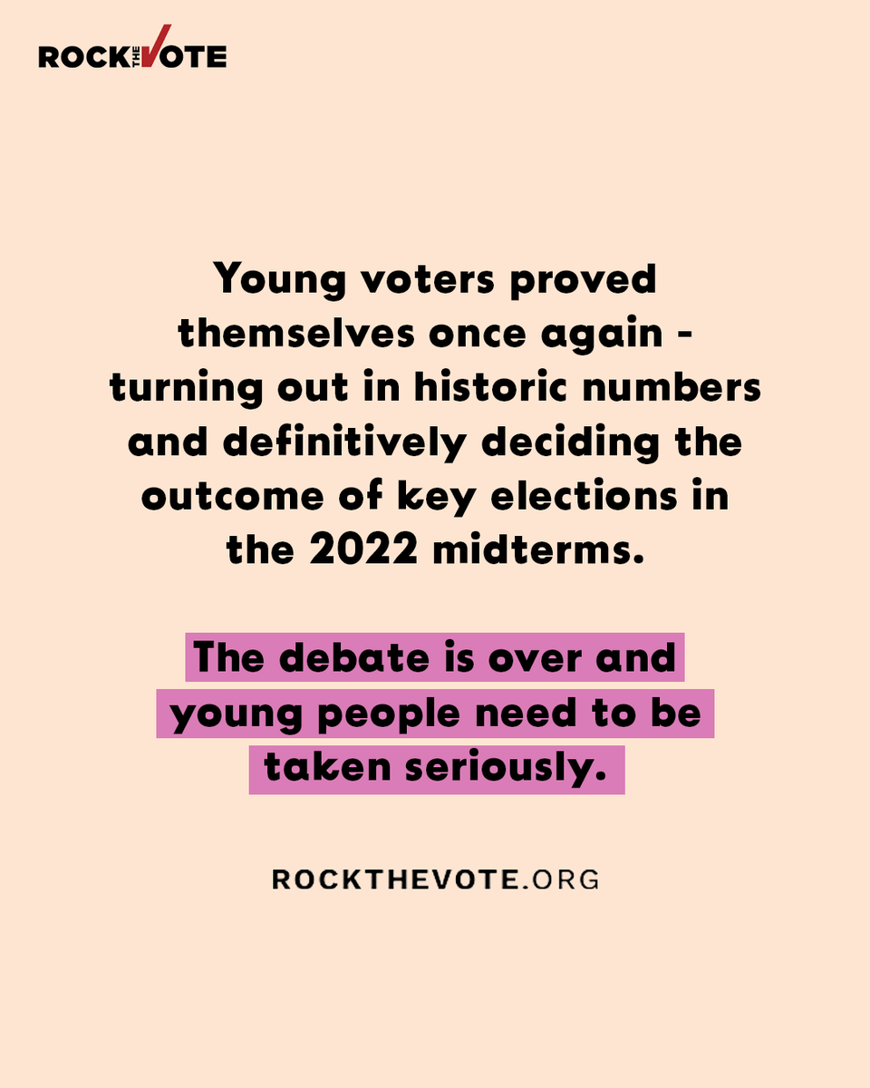 Rock the Vote tweet media