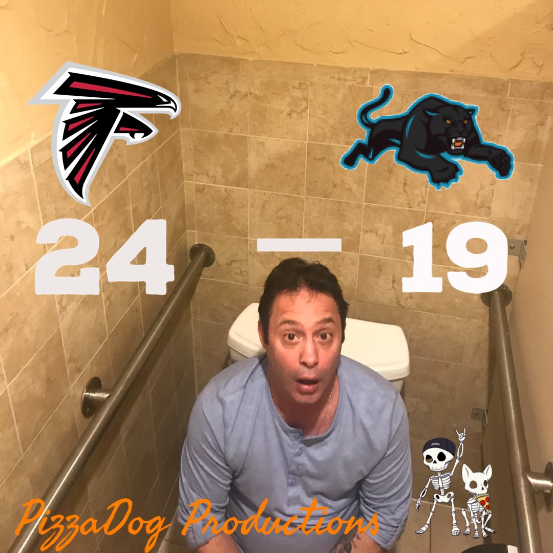 PizzaDogProd's tweet photo. New episodes of both shows are coming next week. So for now enjoy JPT 24-19 Falcons over the panthers so place your bets and picks @stoolpresidente @AtlantaFalcons @NFL @gmfb https://t.co/30nhAEEafY