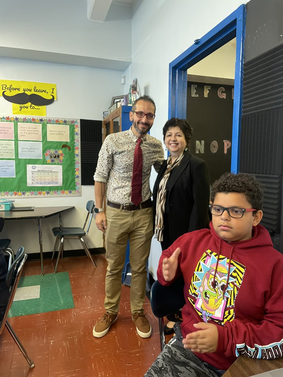 jen_joynt's tweet photo. D8 hosted Dr. Betty Rosa, our Commissioner of Education and President of the University of the State of New York, as well as Regent Aramina Ferrer today! So humbled to spend the day w them @MS101_Bronx @PS304X. @DK_BlackburnNYC @DOEChancellor @NYCSchools https://t.co/Zv1BFTnR5B
