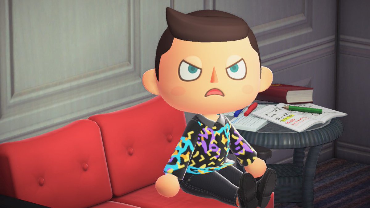 carminelaguzio's tweet photo. Tom Nook has this badass store called Dan Flashes that’s my exact style. This one I’m wearing now? This is 150 Bells, out the door. https://t.co/GTA5ZqNtm6
