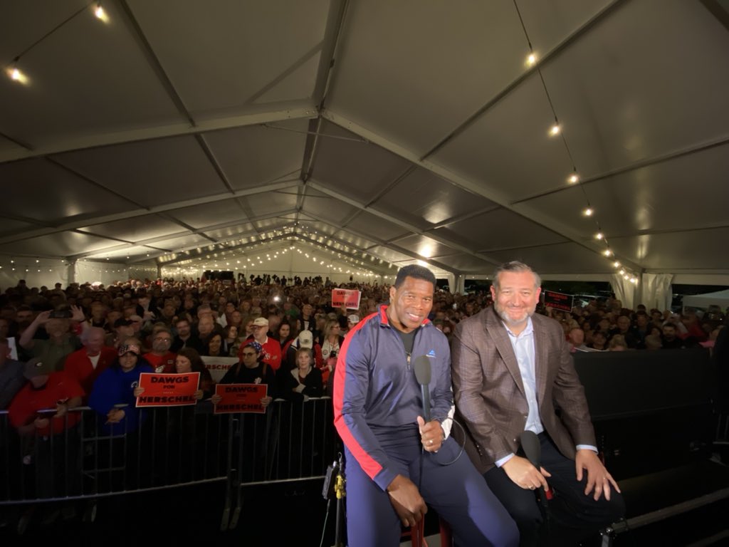 HerschelWalker's tweet photo. Joining @jesseprimetime with @tedcruz live from Canton with a few of our closest friends! Be sure to tune in soon!! @FoxNews 

#gasen #gapol https://t.co/ckpgTSmhfB