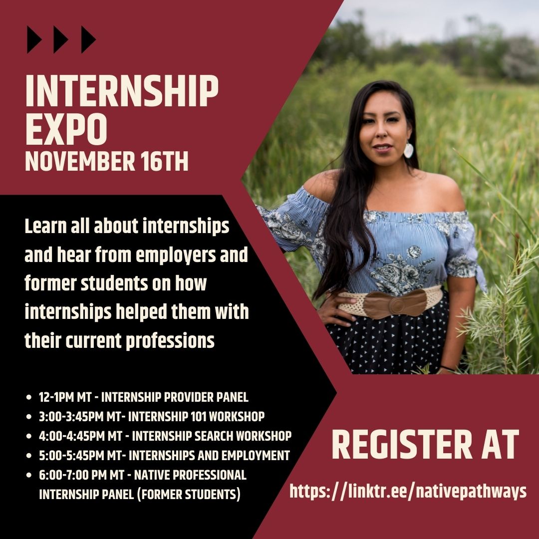 NativePathways's tweet photo. Learn all about internships and hear from employers and former students on how internships helped them with their current professions. #internships #nahm #thinkindian #indigenousprofessionals #nativeprofessionals
https://t.co/ygWD5C8lQM https://t.co/35hYyXCMri