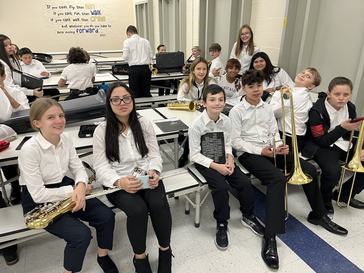 MsGruben's tweet image. #wdsd7 Band Students ready for their concert tonight at 7 pm!