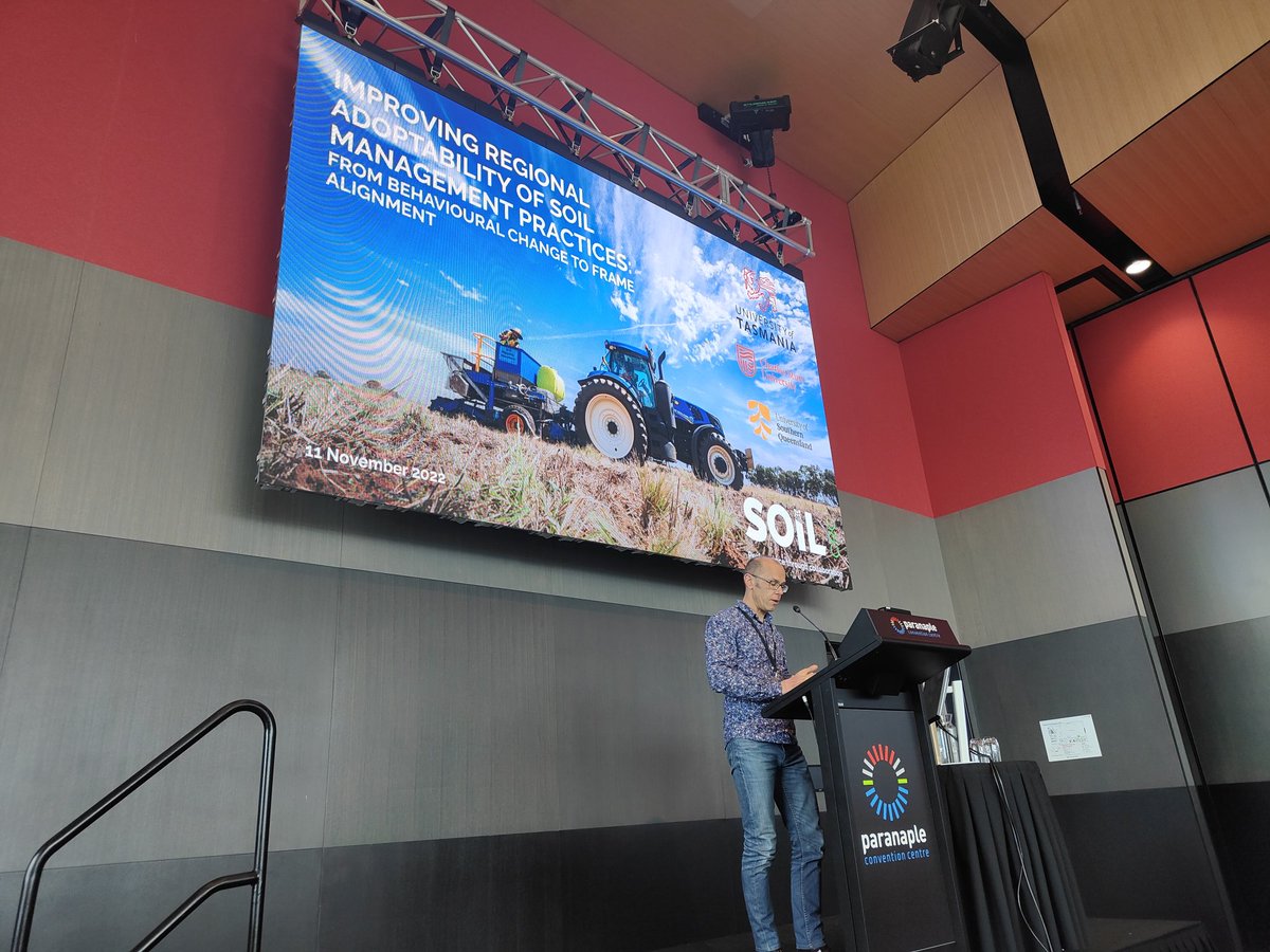 Vaughan Higgins is presenting on the hot topic of soil management practices in regional areas

#CIRRC2022
#agriculture