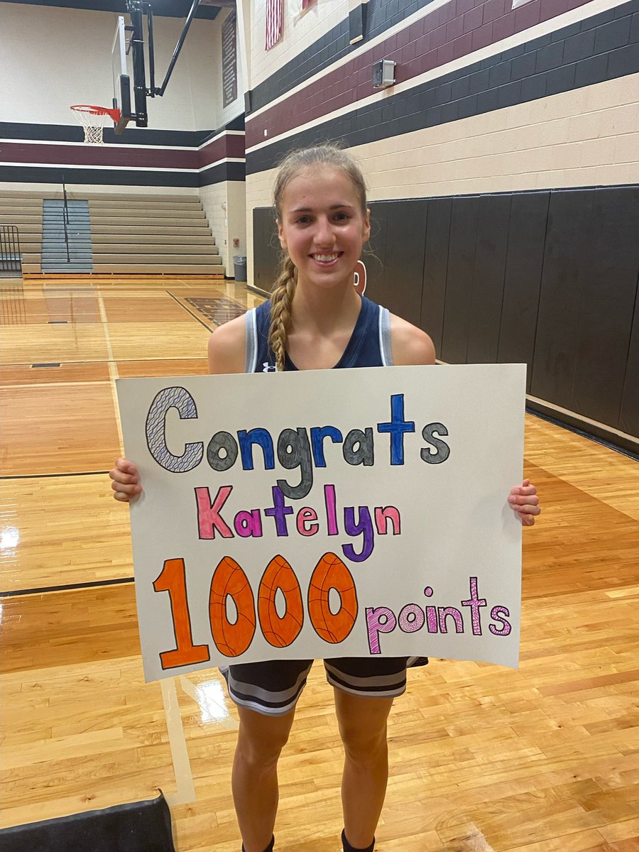 Congrats to <a href="/kabricb/">Katelyn Kabrich</a> on reaching this milestone today. She becomes only the second player in the history of Tomball Memorial (boys or girls) to reach 1,000 points scored.
