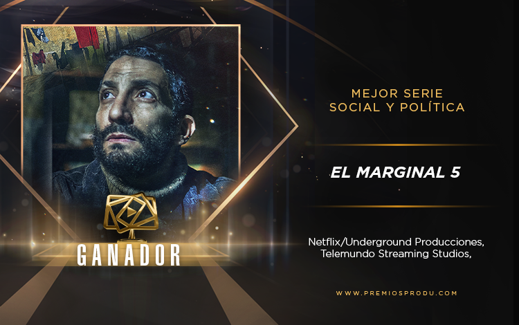 premiosPRODU's tweet image. #ElMarginal5, ganador en la categoría Mejor Serie Social y Política de los #PremiosPRODU2022. 🏆

¡Felicidades!

Conéctate ya a los #PremiosPRODU en premiosprodu.com 

#CelebrandoNuestraTelevisiónLatina
#PremiosPRODU