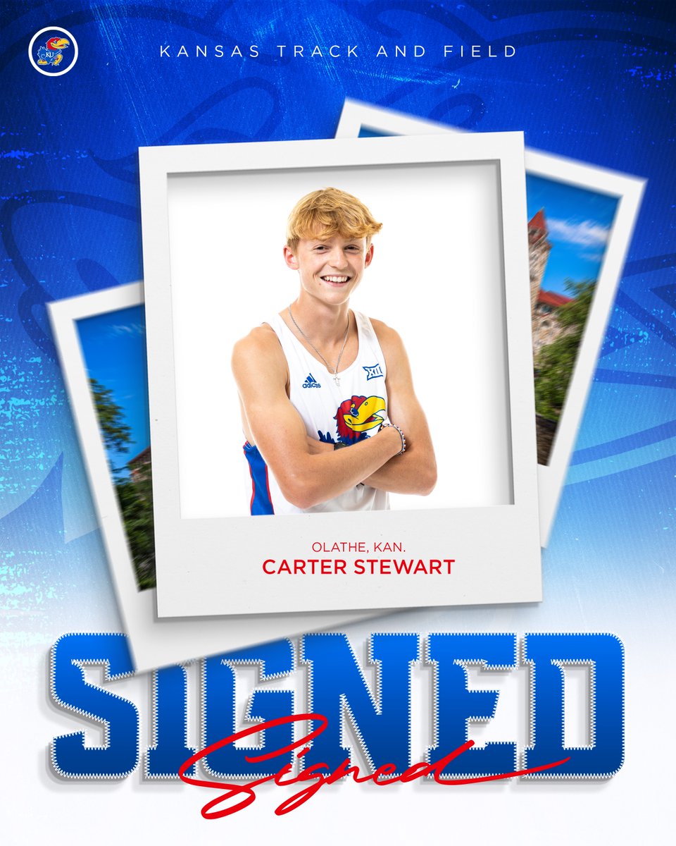 kansastfxc's tweet photo. 𝙒𝙚𝙡𝙘𝙤𝙢𝙚 𝙩𝙤 𝙆𝙖𝙣𝙨𝙖𝙨, 𝘾𝙖𝙧𝙩𝙚𝙧!

#RockChalk | #KUtrack https://t.co/MFGsRBa8Ed