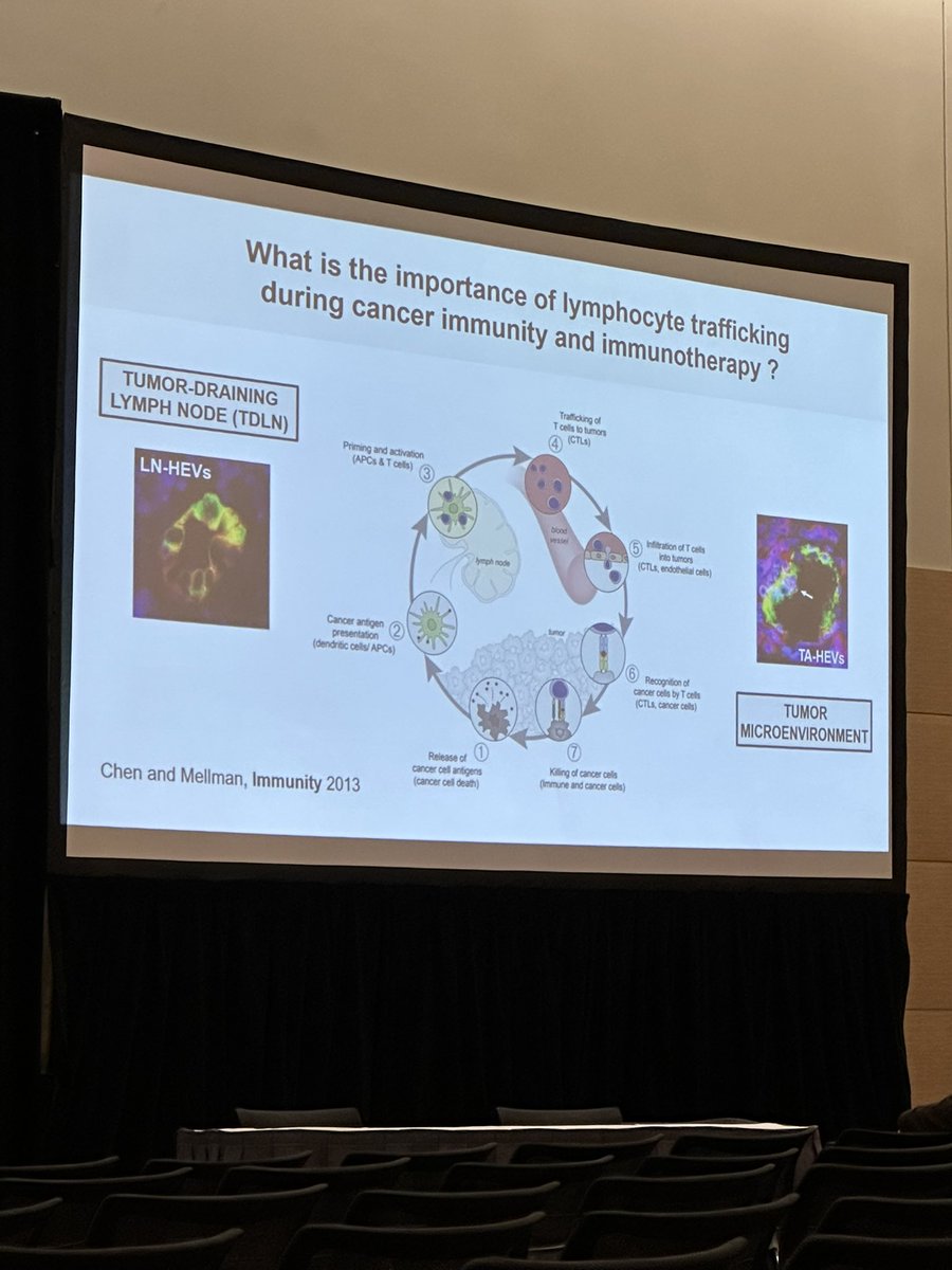 BernardAFox's tweet photo. 6) Profs. @sautesfridm & Hadyn Kissick chair a Fantastic session on tertiary #lymphoid #Structures #TLS /PhD student @LucasBlch #CD62P #CD62L #SITC2022 #SITC22 B Cell Zone/ #Mab #FinishCancer #IL21 #CXCL13 #MECA79 #stem_Like #HEV https://t.co/VHPmSsAqH0
