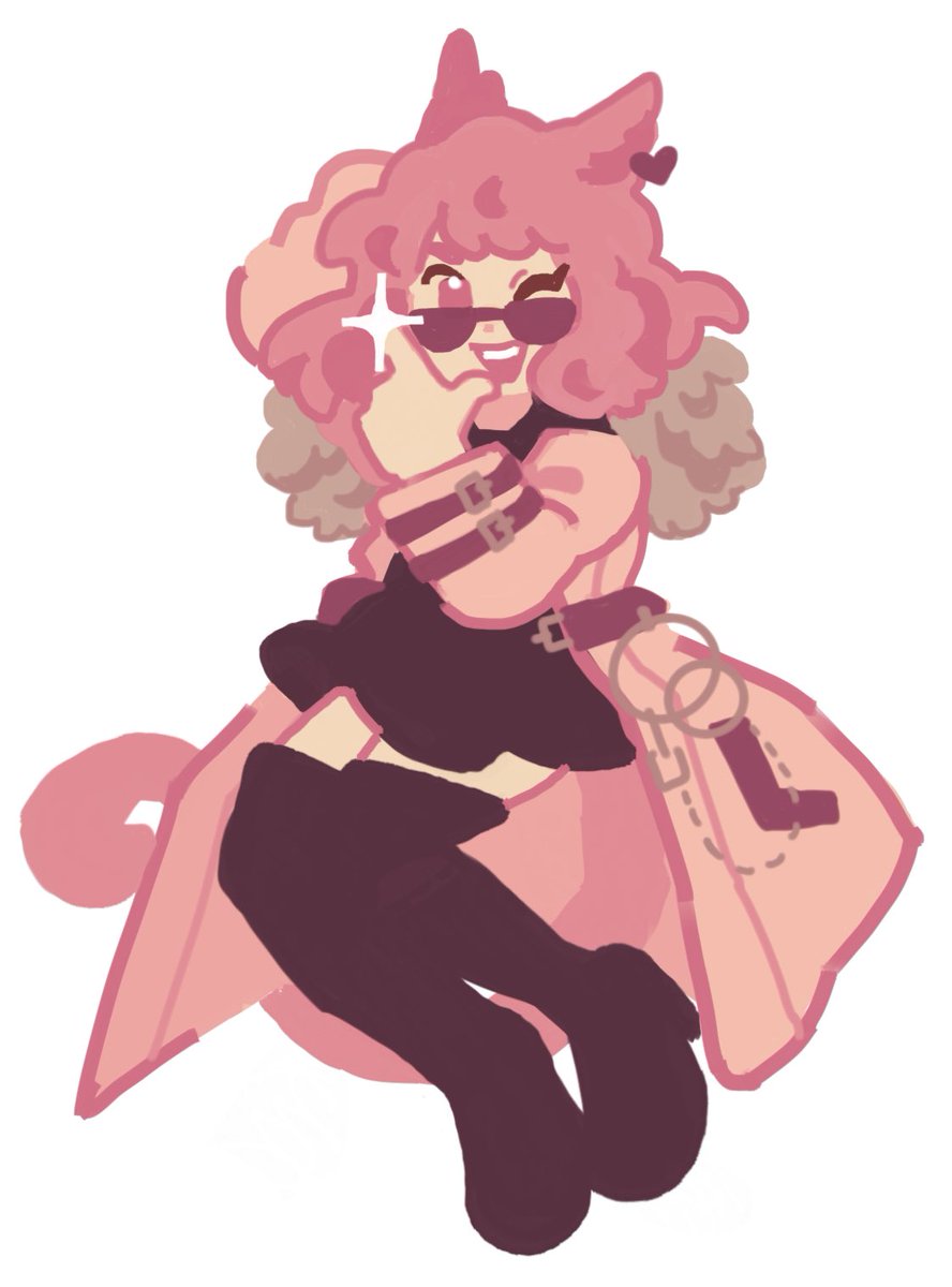 avatar_(ff14) 「a doodle for my fav pink catgirl   」|GABAGHOULのイラスト