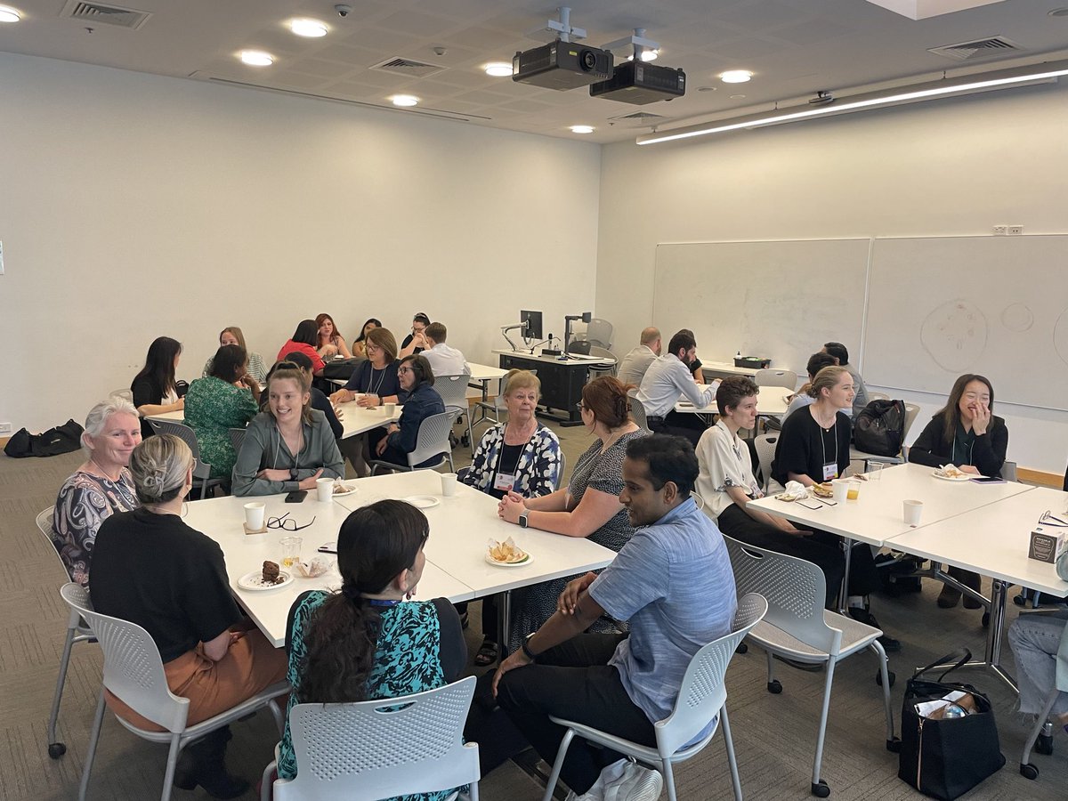 A room full of excited conversations for our mentoring morning tea #ASMRNSC2022 Hopefully people using the tips and tricks provided by ⁦@Melina_Gee⁩ at yesterdays workshop