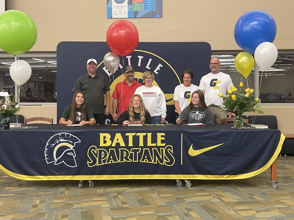 Congratulations to our <a href="/BattleSoftball/">Battle Softball</a> seniors who signed to compete at the next level today: Ainsley Stubbs, Chelsea Gleba, and Lauren Martin!