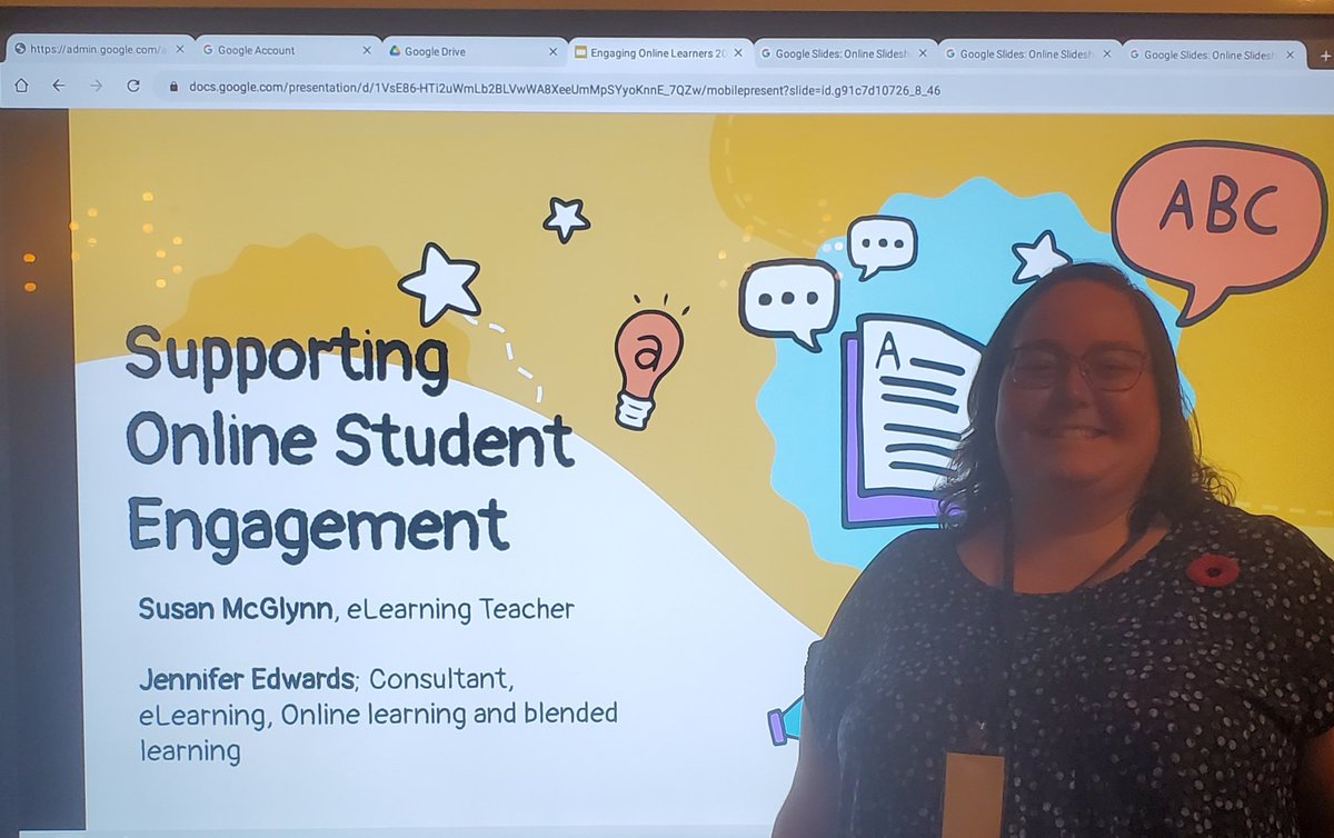 Enjoyed presenting on Online Student Engagement at #BOLTT2223. Thank you <a href="/theoelc/">OeLC</a> for a great conference!