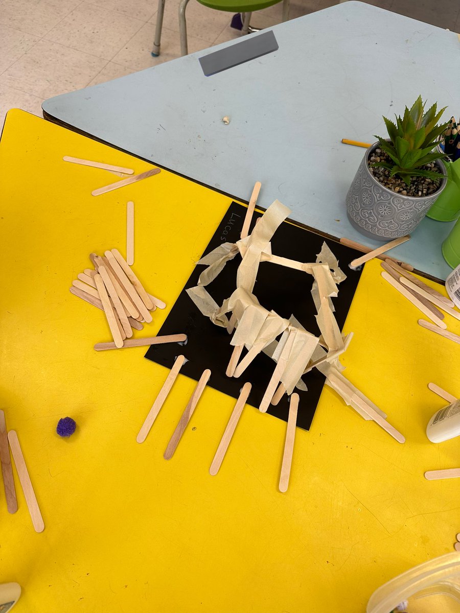VVClachrie's tweet photo. Last week we built houses to protect the little pigs from the big, bad wolf. All students’ houses withstood his breath! https://t.co/iFnEjG9kHa