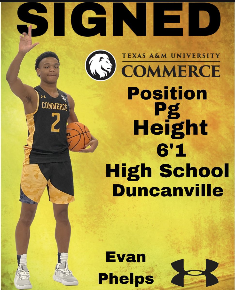 Duncanville, Evan phelps AKA Boy Wonder is all signed and ready. Enjoy your Sr year kid