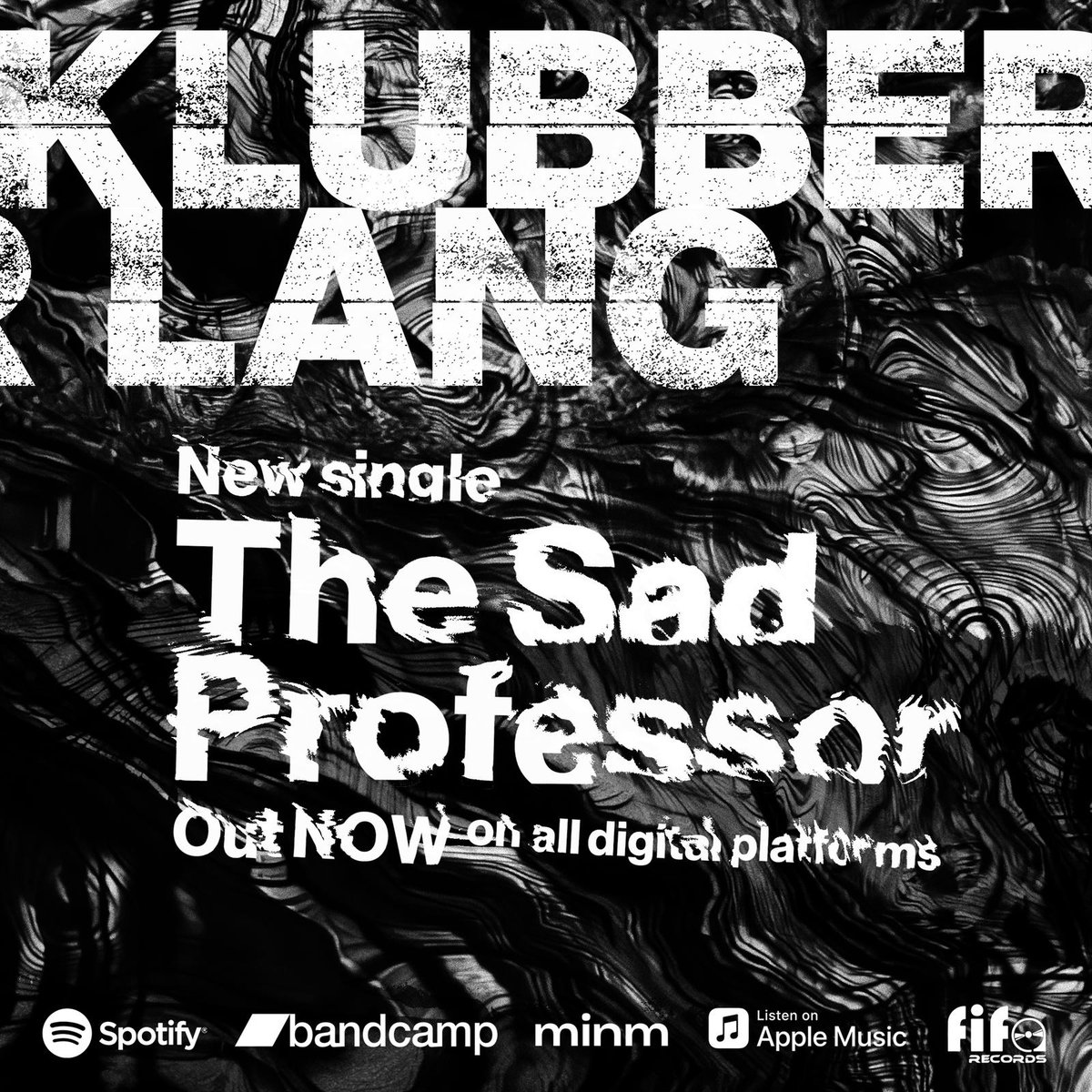FIFARecordsPR's tweet photo. Out now folks and available across all digital platforms 'The Sad Professor' the brilliant new single from @klubberm 💥💥💥 https://t.co/4nVDPumUnK