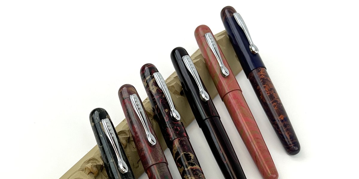 PenChalet's tweet photo. The Ranga Samurai fountain pens are made of a gorgeous ebonite and come in a variety of amazing colors!🙌 If you don't have an ebonite pen, you are missing out! Come & get your own:
https://t.co/nQf0fzxBZl #rangapens #rangasamuraipens #ebonitepens #fountainpens #penchalet #pens https://t.co/fao46FvWtz