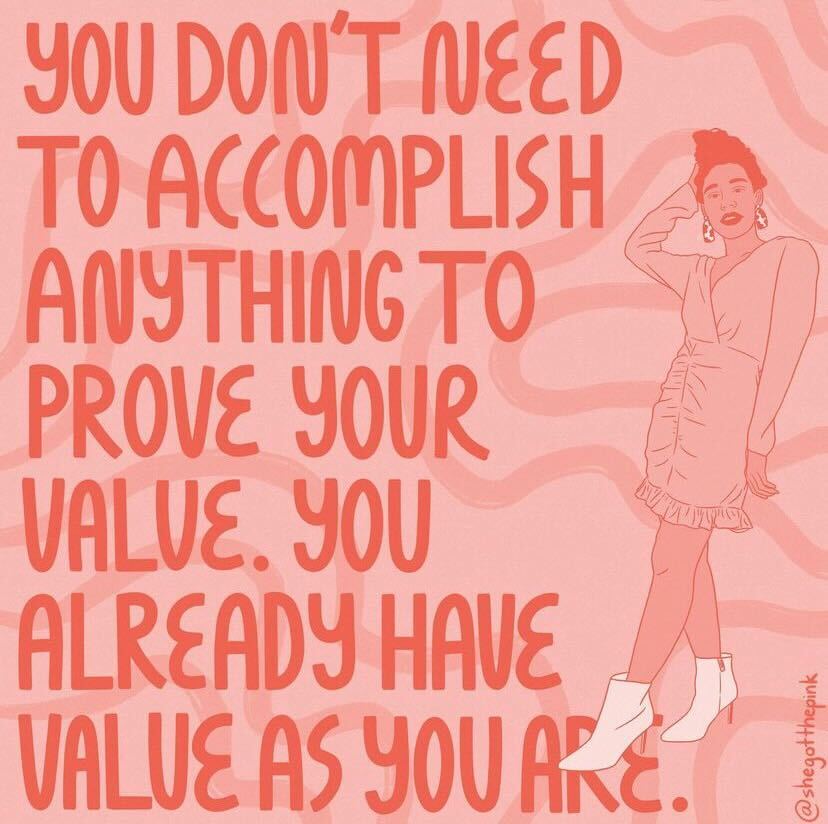 TrevorProject's tweet photo. You are enough 💗 art by @shegotthepink 🎨

If you're struggling, we're here for you: https://t.co/hxtScqtFWy 📲 #MentalHealth https://t.co/ie0iLPQcmr