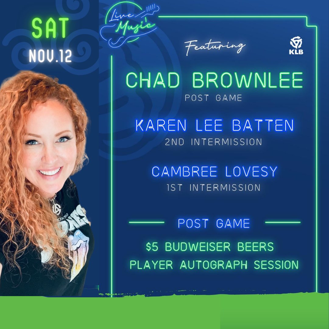 Karenleebatten's tweet photo. Country night is back again by request… We had so much fun last time… They wanted to do it all over again :-) can’t wait to hit the stage on November 12 alongside the talented Cambree Lovesy and the man himself Chad Brownlee. 
See ya’ll there!!! Go Canucks Go! https://t.co/ii9F3J8Kty