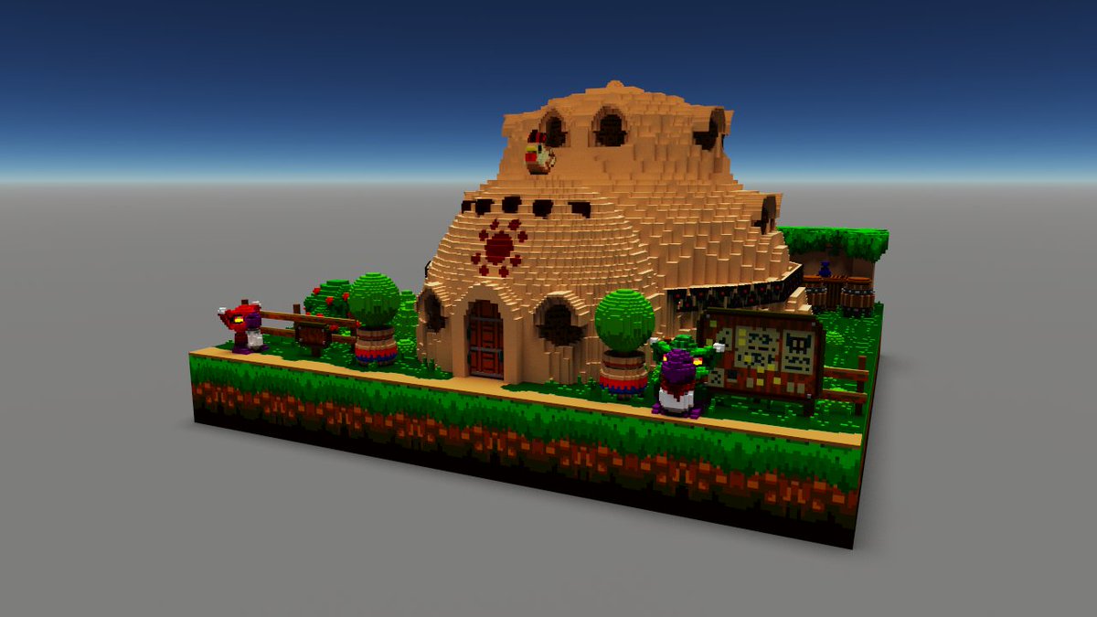 KStarrwolf's tweet photo. Yu and Chu's Voxelated Adventure is looking more and more viable. #pixelartist #indiedev #voxelart #voxels #starrwolfstudio #pobrobopobros https://t.co/Nu9lvG3v7T